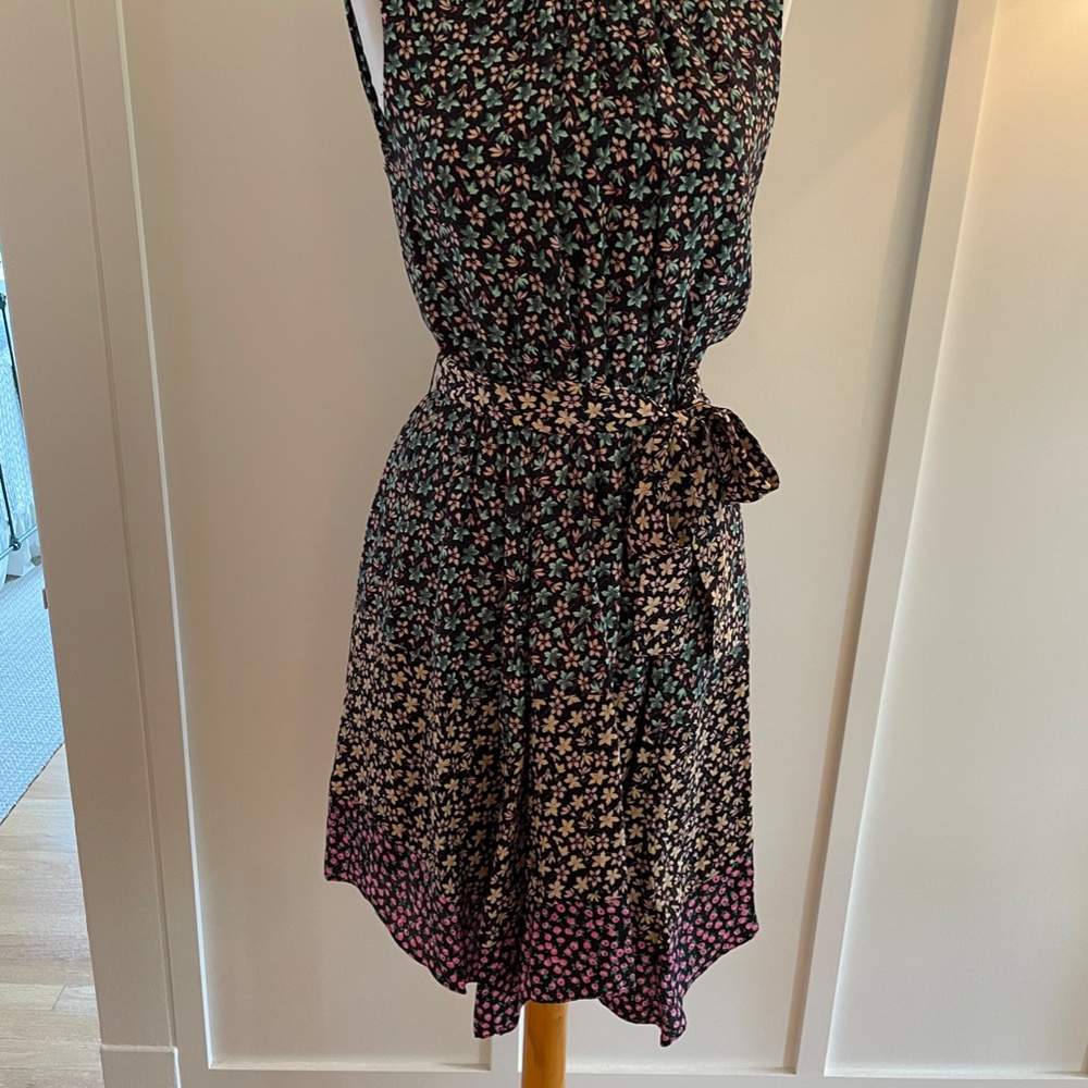 NWOT REBECCA TAYLOR Louisa Floral Print Silk Dress Sleeveless XS Multi